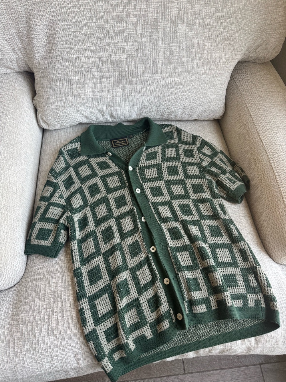 Massive Luxury Edition Green Crochet Top